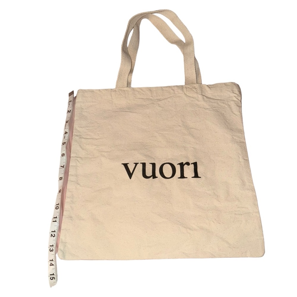Vuori Tote Bag The Rise The Shine Canvas 15” x 15”